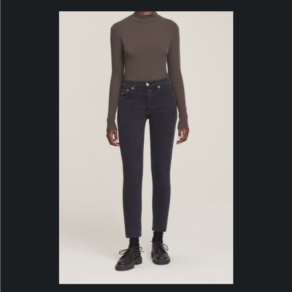 Agolde Toni Mid Rise Straight Jeans in Montage size 27
